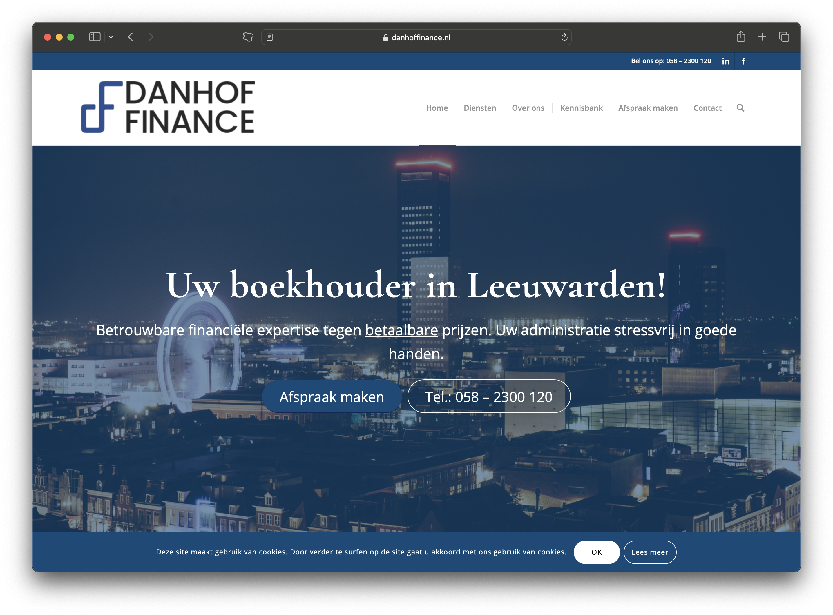 Website Danhof Finance