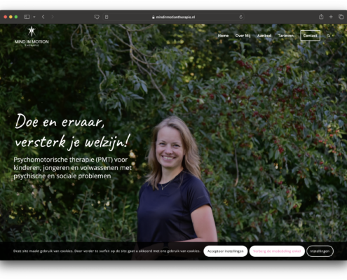 Website Mind in Motion Therapie