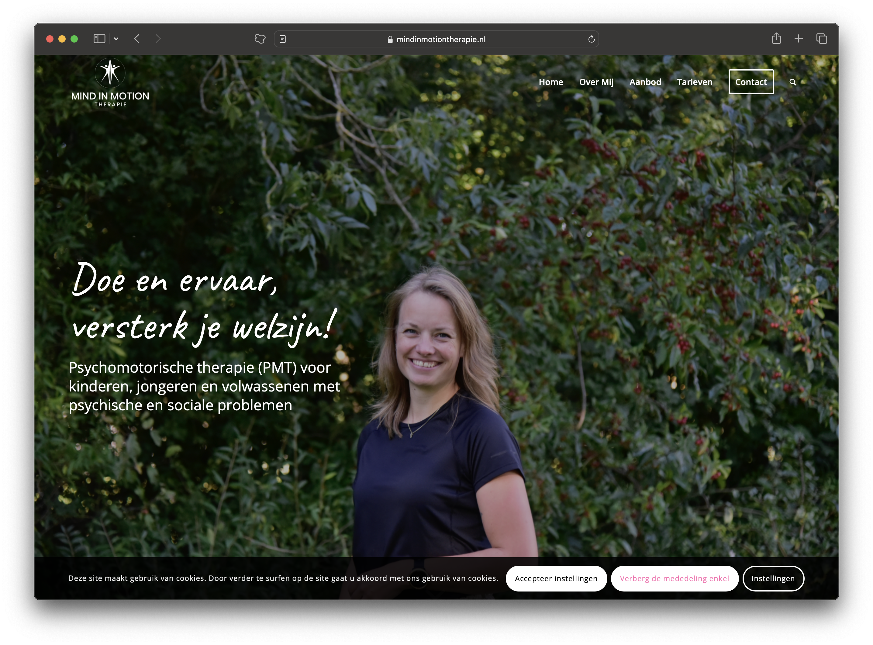 Website Mind in Motion Therapie